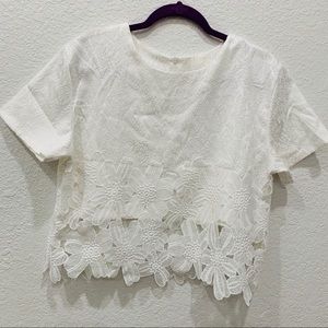 Short sleeves crop top in Size L